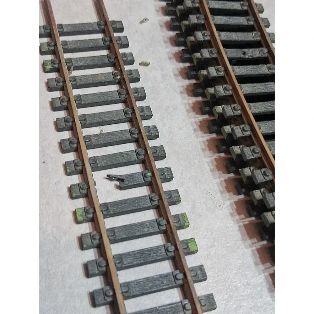 Vintage Lot Of 86 Pieces HO 1/87 Scale Train Brass Curved Straight Track Mixed